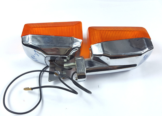 Plastik Motosiklet Winker Lambası / Dönüş Işığı V50 F ve R Turuncu Kapak Beyaz Kılıf